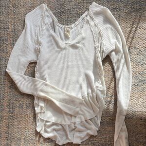 Free People We The Free Ivory Long Sleeve XS